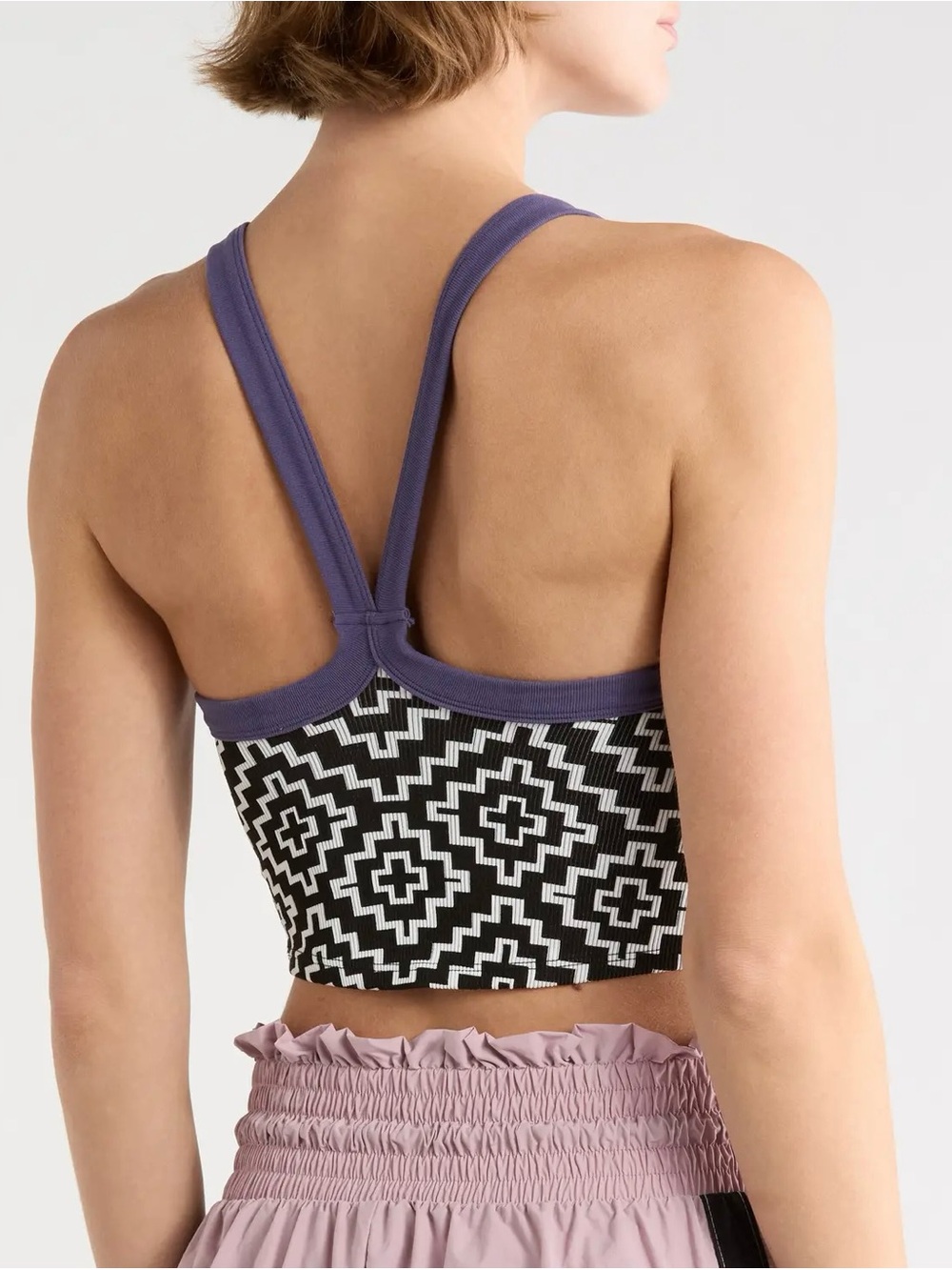 Free People Movement All Clear Purple-Trim Black/White
Geometric Crop Tank Top - Picture 2 of 6